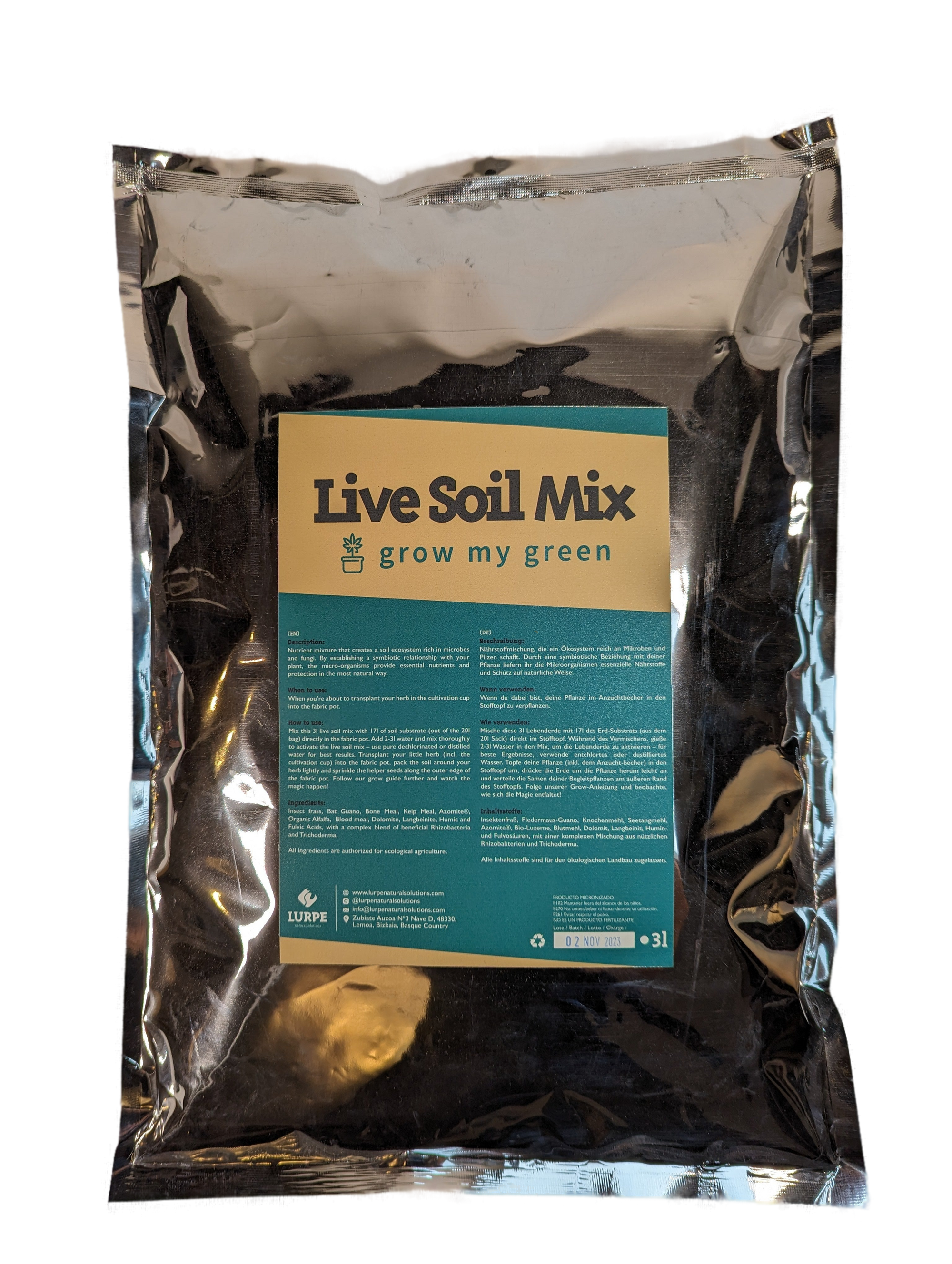 Premium Live Soil Mix (3L)